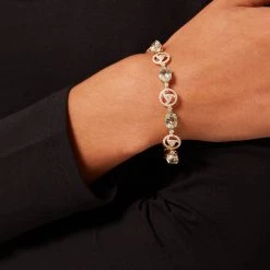 Kiki McDonough Ltd Bracelets & Bangles Signatures Oval Green Amethyst And Diamond Helio Bracelet In 18ct Yellow Gold