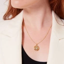 Kiki McDonough Ltd Apollo Green Amethyst Pendant In Yellow Gold Necklaces