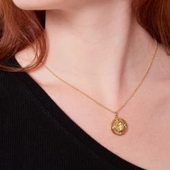 Kiki McDonough Ltd Apollo Lemon Quartz Pendant In Yellow Gold Necklaces