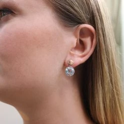 Kiki McDonough Ltd Bestsellers Kiki Classic Blue Topaz Disc Earrings