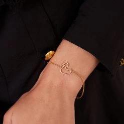 Kiki McDonough Ltd Bracelets & Bangles Memories Diamond Duck Bracelet In Yellow Gold