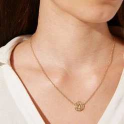 Kiki McDonough Ltd Kiki Archive Forget-Me-Not Lemon Quartz Necklace In Yellow Gold