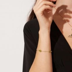 Kiki McDonough Ltd Bracelets & Bangles Kiki Classic Lemon Quartz And Peridot Bracelet In Yellow Gold