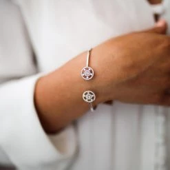 Kiki McDonough Ltd Kiki Archive Apollo White Topaz And Diamond Bangle In White Gold