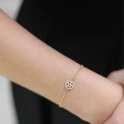 Kiki McDonough Ltd Kiki Archive Apollo Blue Topaz And Diamond Mini Bracelet In Yellow Gold