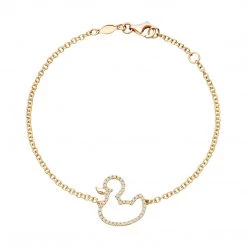 Kiki McDonough Ltd Bracelets & Bangles Memories Diamond Duck Bracelet In Yellow Gold