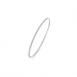 Kiki McDonough Ltd Lola Diamond Bangle In White Gold Bracelets & Bangles
