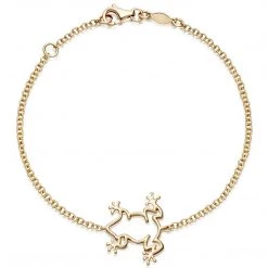 Kiki McDonough Ltd Kiki Archive Memories Plain Frog Bracelet In Yellow Gold