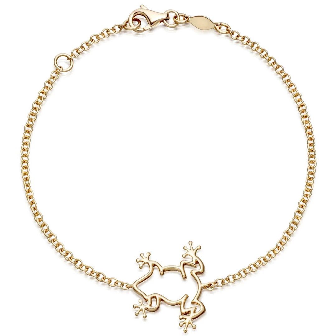 Kiki McDonough Ltd Kiki Archive Memories Plain Frog Bracelet In Yellow Gold Kiki McDonough Ltd Kiki Archive Memories Plain Frog Bracelet In Yellow Gold