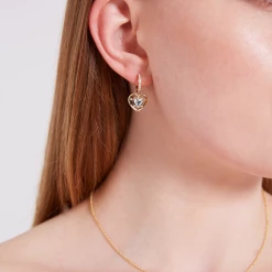 Kiki McDonough Ltd Lovestruck Blue Topaz And Diamond Detachable Earrings In 18ct Yellow Gold