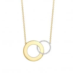 Kiki McDonough Ltd Lola Diamond Interlinking Necklace In White And Yellow Gold Necklaces