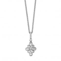 Kiki McDonough Ltd Bestsellers Lace Diamond Pendant In White Gold