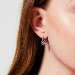 Kiki McDonough Ltd Detachable Drops Lavender Amethyst Flower Drops In White Gold New Arrivals