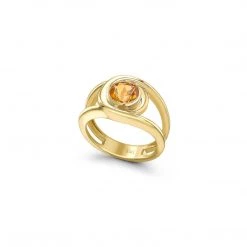 Kiki McDonough Ltd Forget-Me-Not Citrine Ring In Yellow Gold Rings
