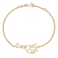 Kiki McDonough Ltd Bracelets & Bangles Memories Diamond Giraffe Bracelet In Yellow Gold