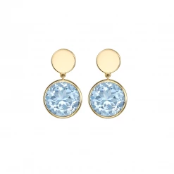 Kiki McDonough Ltd Bestsellers Kiki Classic Blue Topaz Disc Earrings